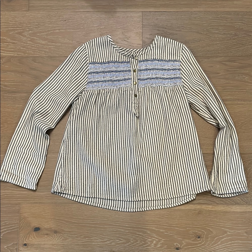 Current Elliot 2 Striped Long Sleeve Top